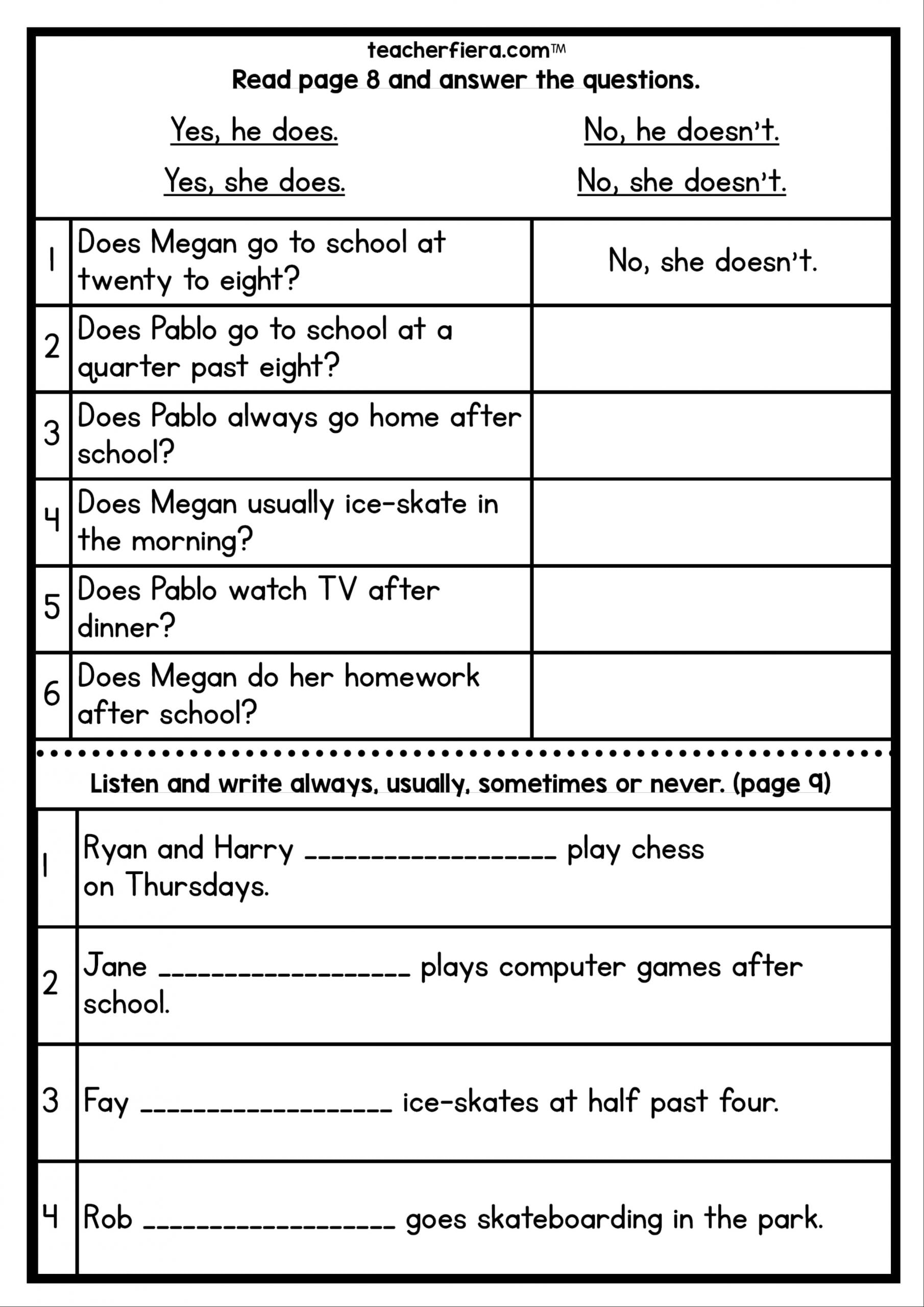 cefr year 1 revision dialogues worksheet - comparative adjectives