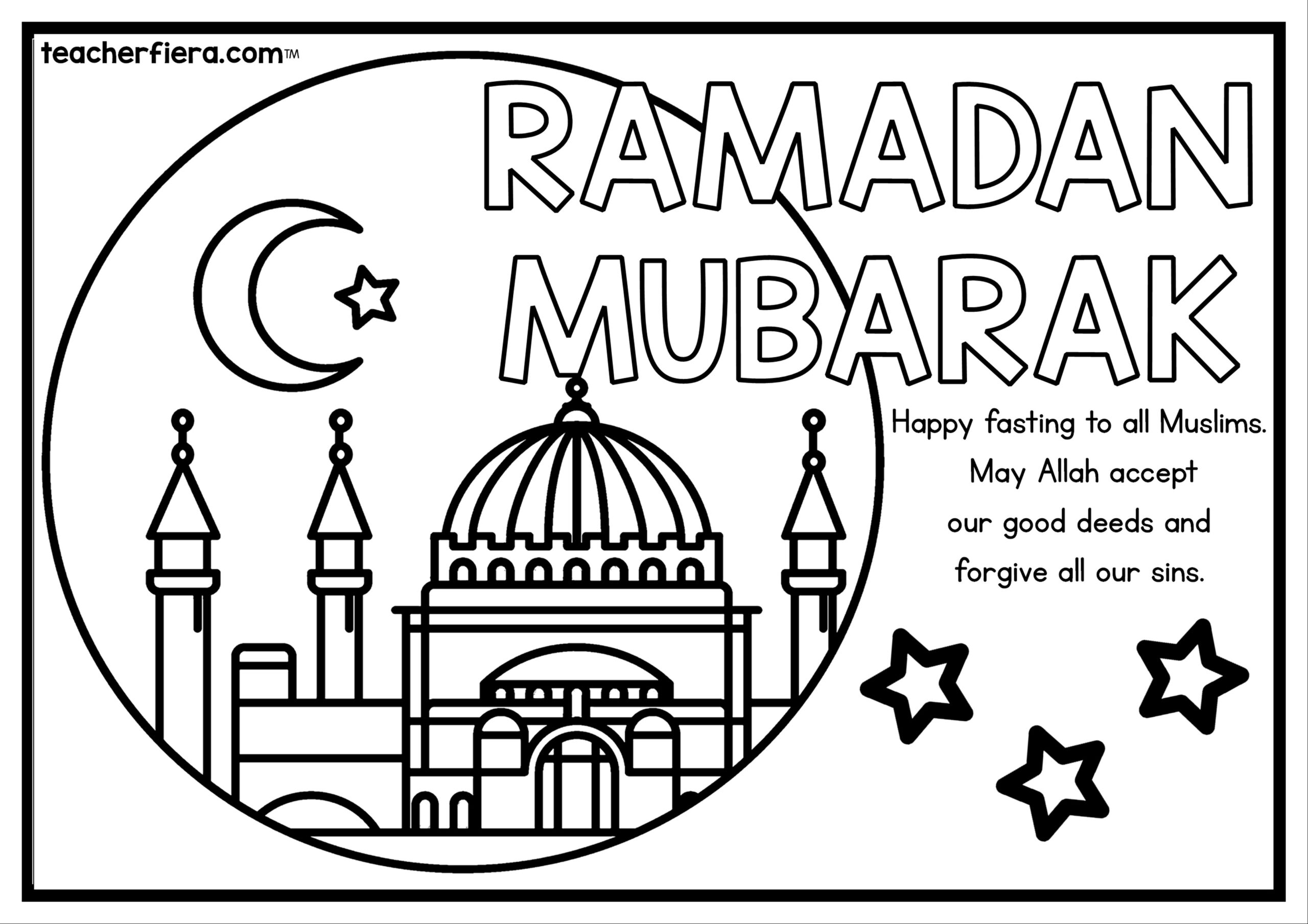 Printable Ramadan Coloring Pages Printable World Holiday